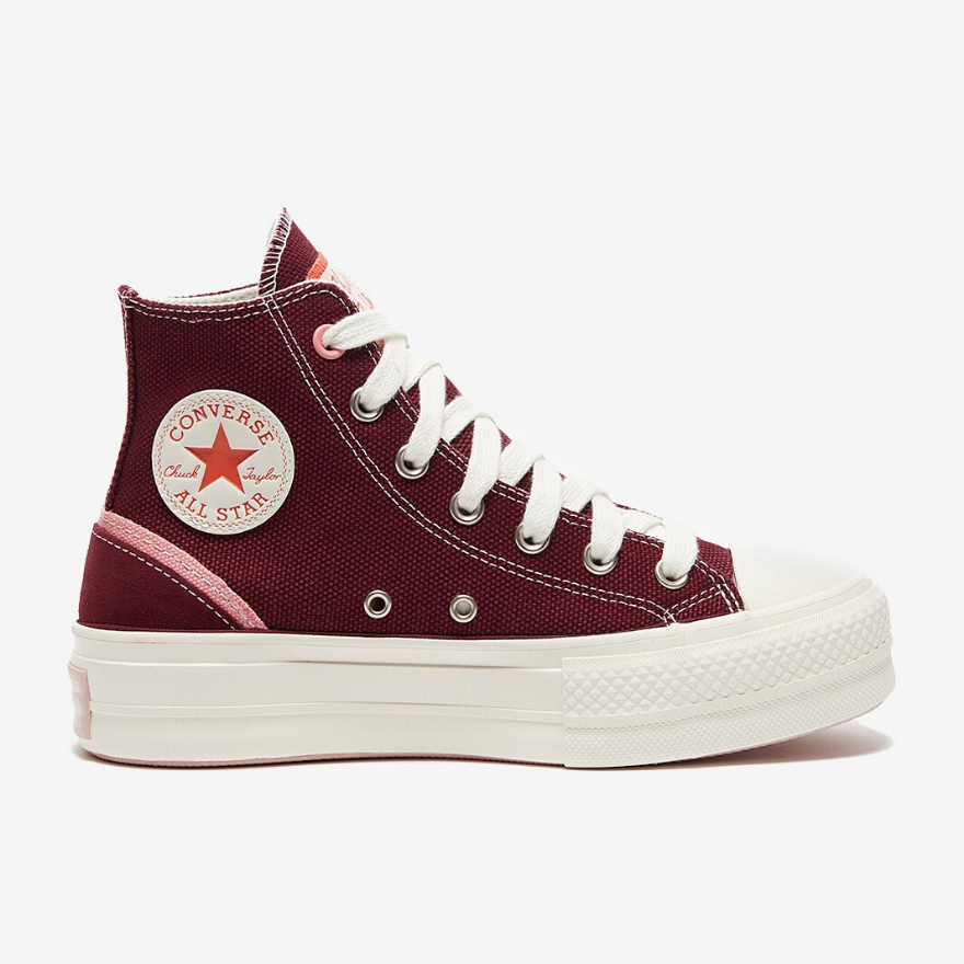 Converse Womens Chuck Taylor All Star LiftDeep Bordeaux/Egret