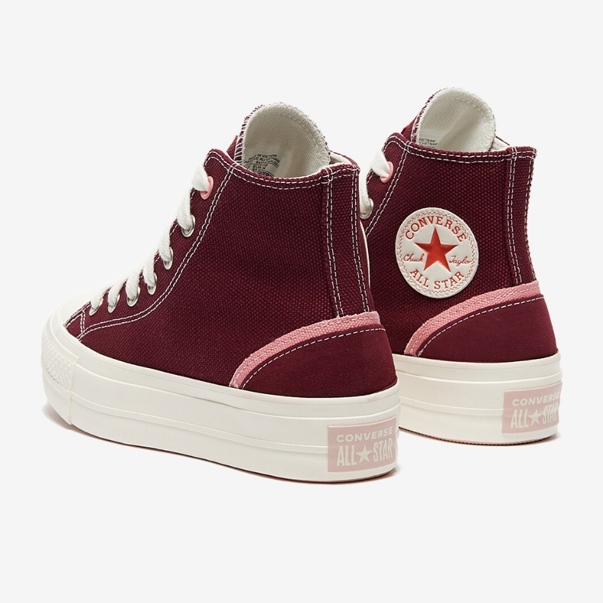 Converse Womens Chuck Taylor All Star LiftDeep Bordeaux/Egret