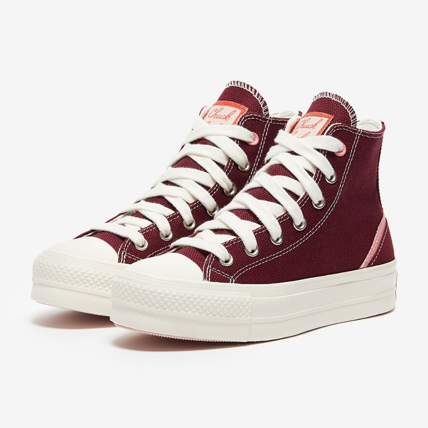 Converse Womens Chuck Taylor All Star LiftDeep Bordeaux/Egret