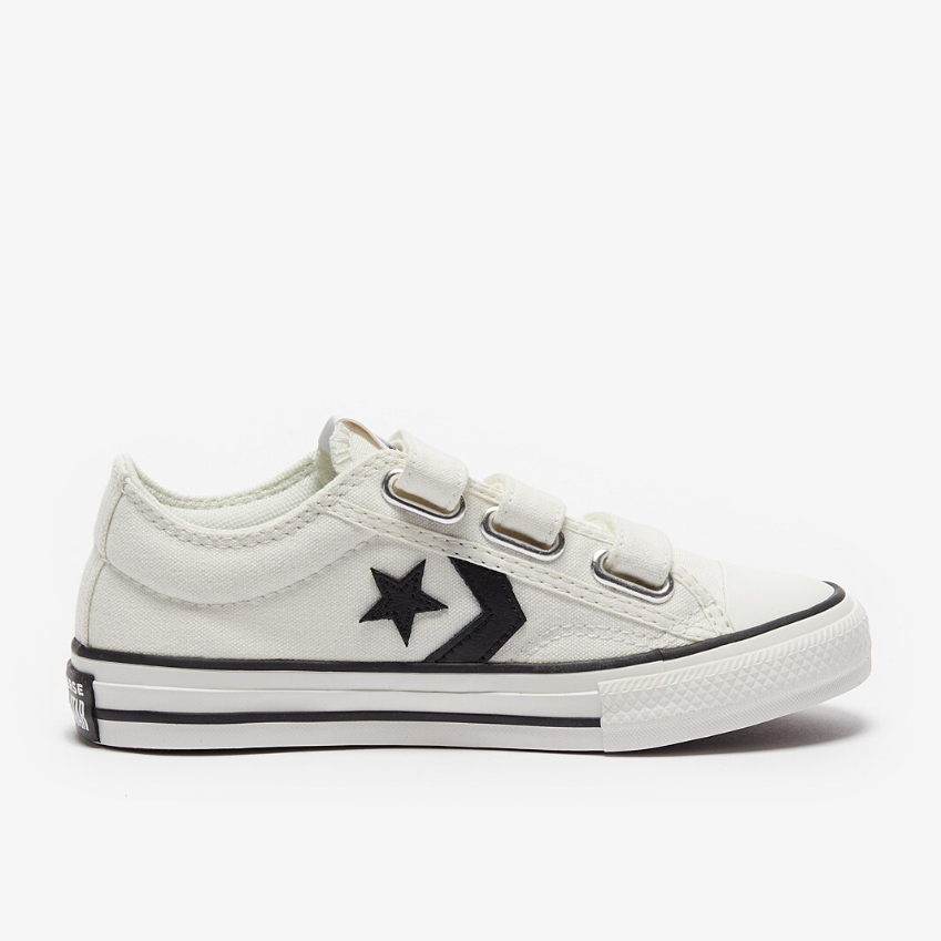 Converse Younger Kids Star Player 76 Easy-On (PS)Vintage White/Black/Egret