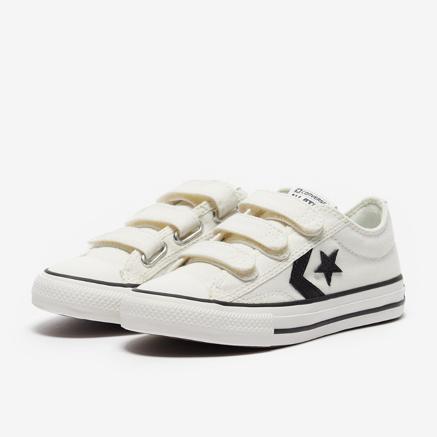 Converse Younger Kids Star Player 76 Easy-On (PS)Vintage White/Black/Egret