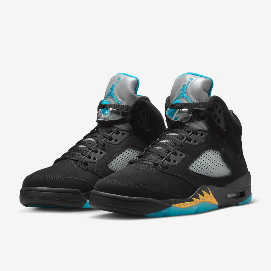 Air Jordan 5 RetroBlack/Aquatone/Taxi