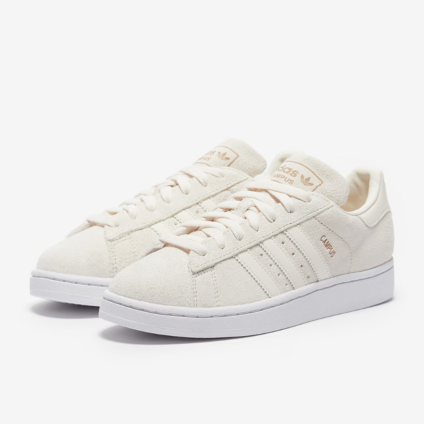 adidas Originals Womens Campus 2Wonder White/Cloud White/Magic Beige