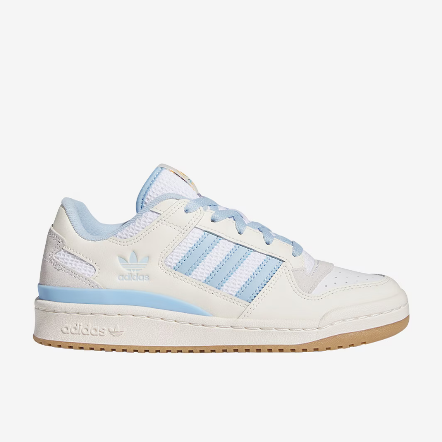 adidas Originals Womens Forum LowCore White/Clear Sky/Ftw White