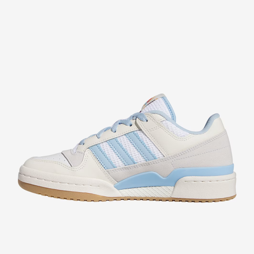 adidas Originals Womens Forum LowCore White/Clear Sky/Ftw White