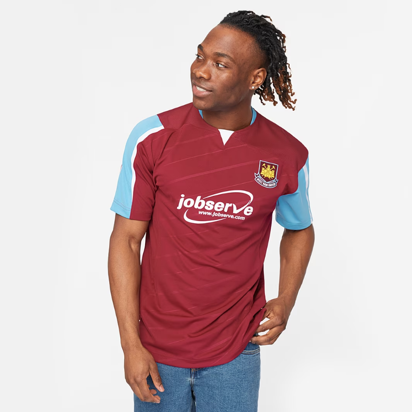 Score Draw West Ham United 2005 Play-Off Final ShirtBurgundy/Blue/White