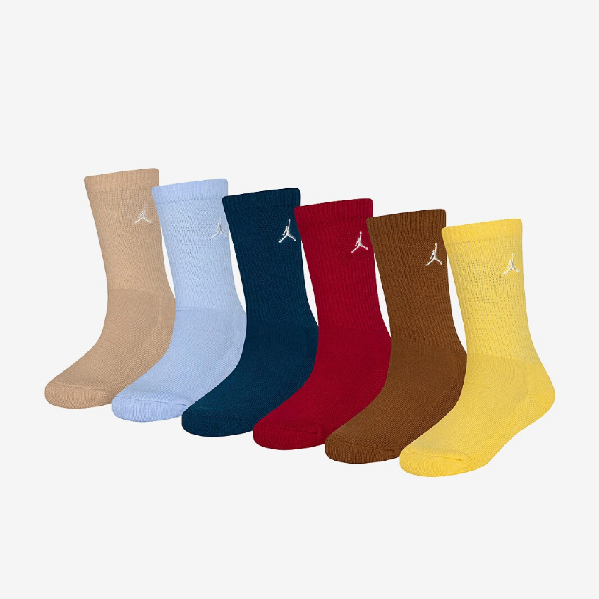 Jordan Older Kids Everyday Essentials Crew Socks 6-Pack (4-11Y)