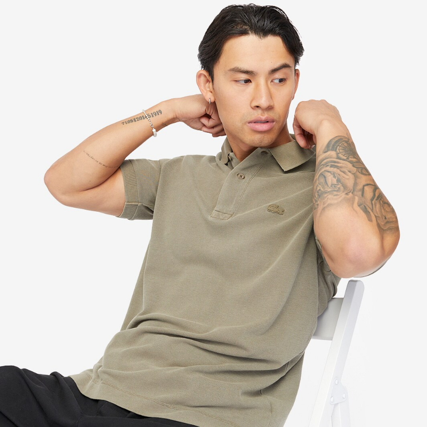 Lacoste Classic Fit Cotton Polo ShirtEco Kelp