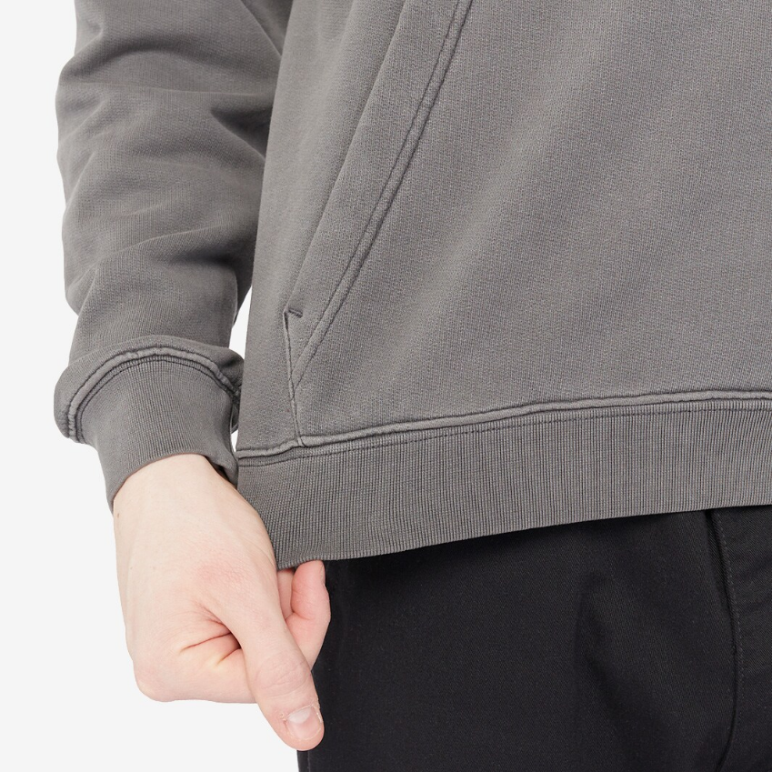Lacoste Loose Fit Cotton HoodieEco Iron Gate