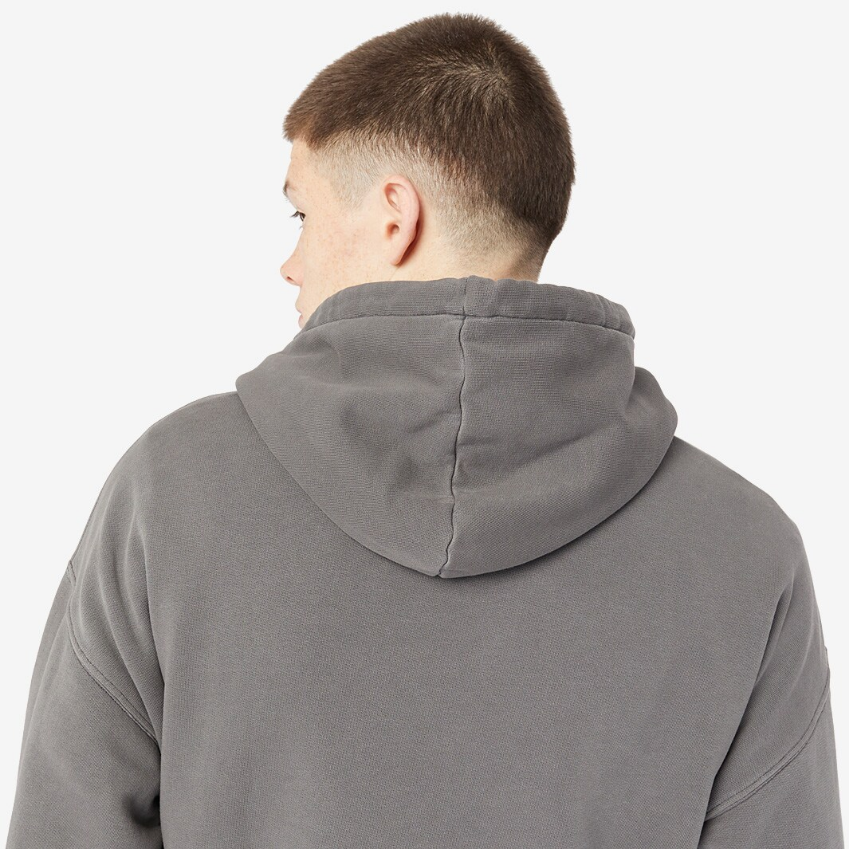 Lacoste Loose Fit Cotton HoodieEco Iron Gate