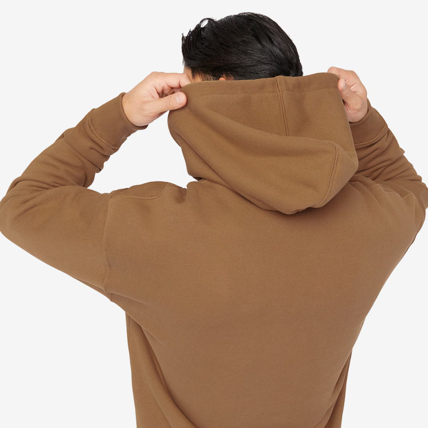 Lacoste Loose Fit Organic Cotton Big Croc HoodieCookie
