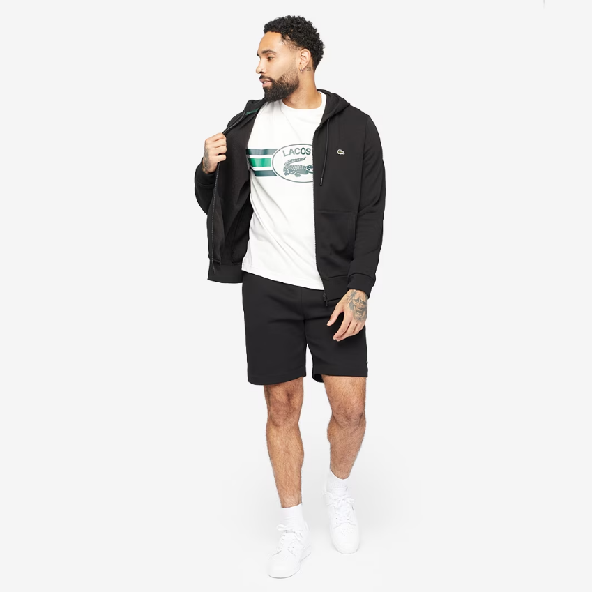 Lacoste Zip Up HoodieBlack