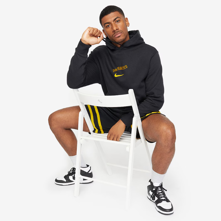 Nike NBA Golden State Warriors Club CE Pull-Over HoodieBlack