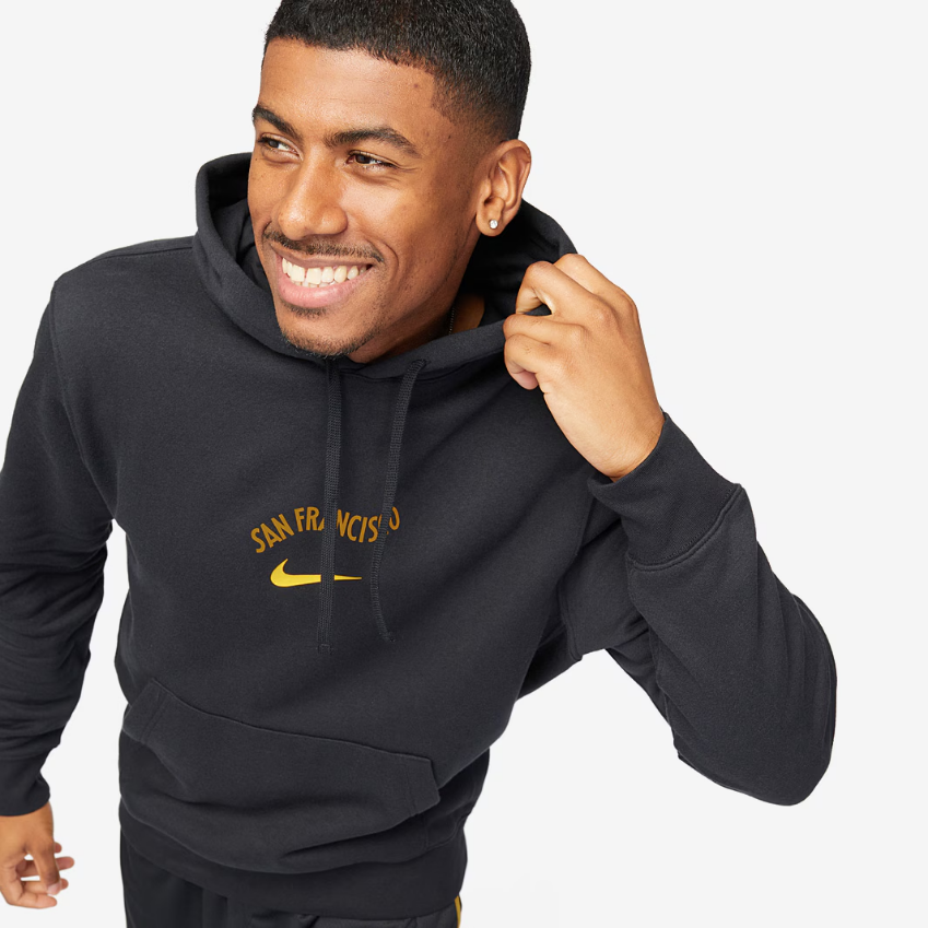 Nike NBA Golden State Warriors Club CE Pull-Over HoodieBlack