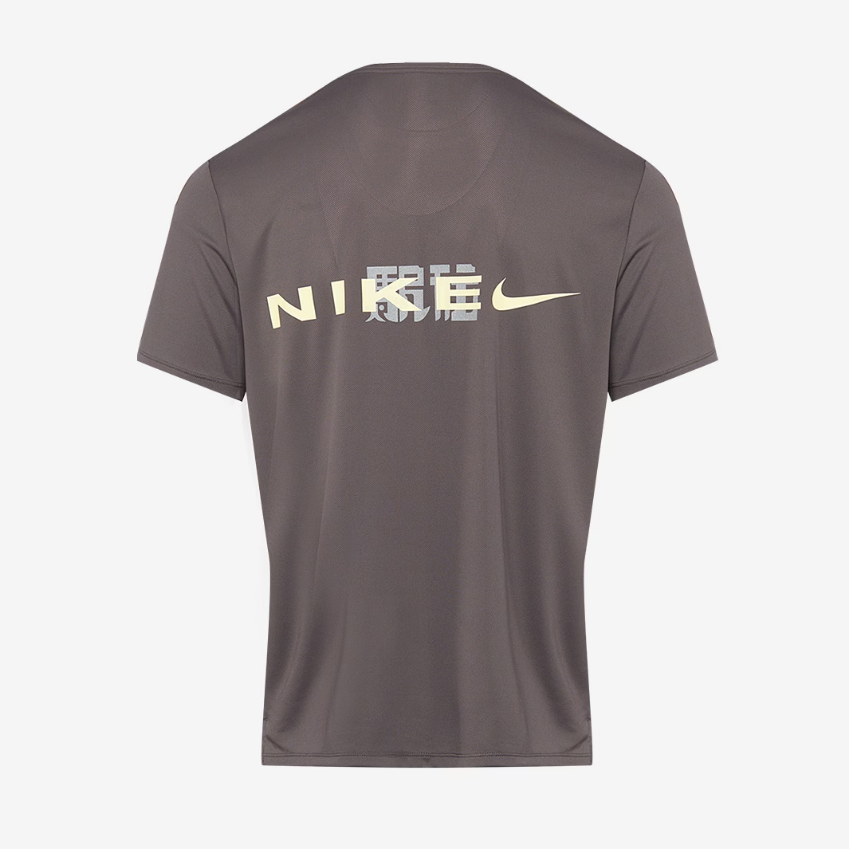 Nike Dri-FIT UV Miler T-ShirtMedium Ash/Luminous Green/Light Bone