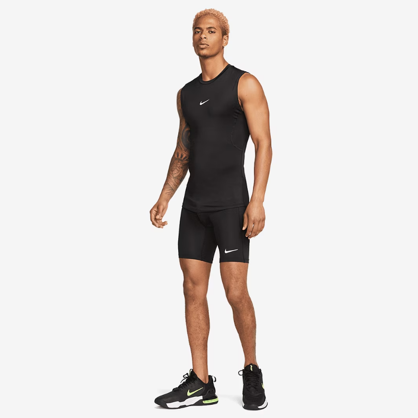 Nike Pro Dri-FIT Fitness Long ShortsBlack/White