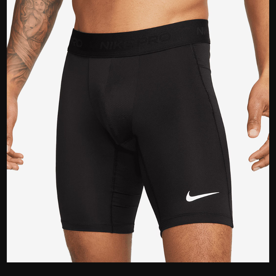 Nike Pro Dri-FIT Fitness Long ShortsBlack/White