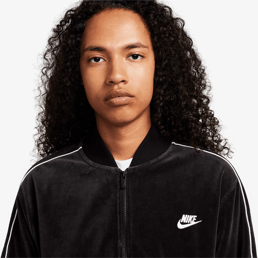 Nike Sportswear Club Velour JacketBlack/White