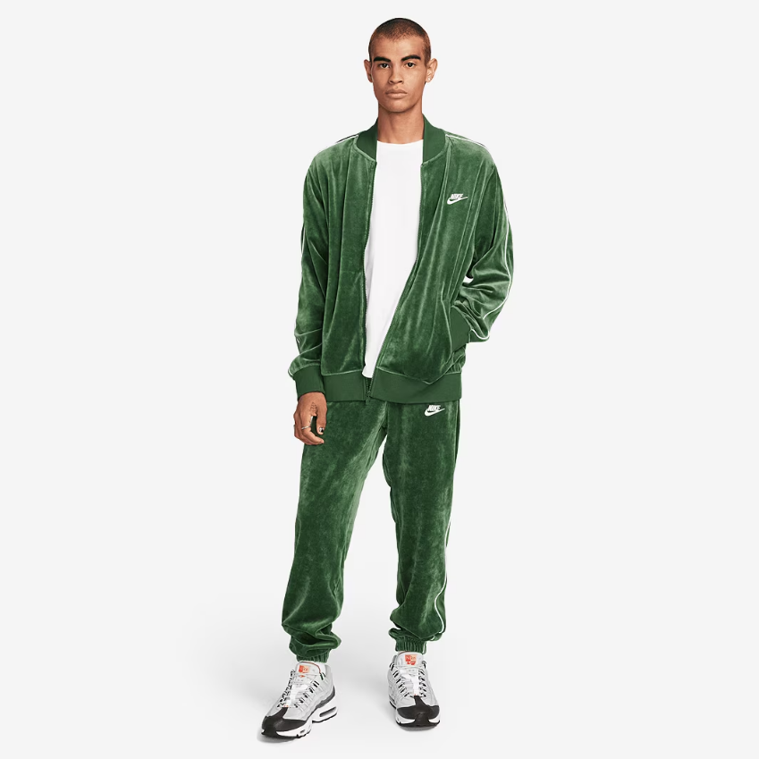 Nike Sportswear Club Velour JacketFir/White