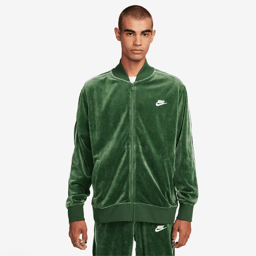 Nike Sportswear Club Velour JacketFir/White