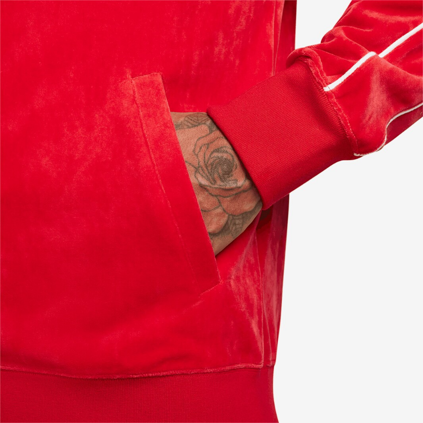 Nike Sportswear Club Velour JacketUniversity Red/White