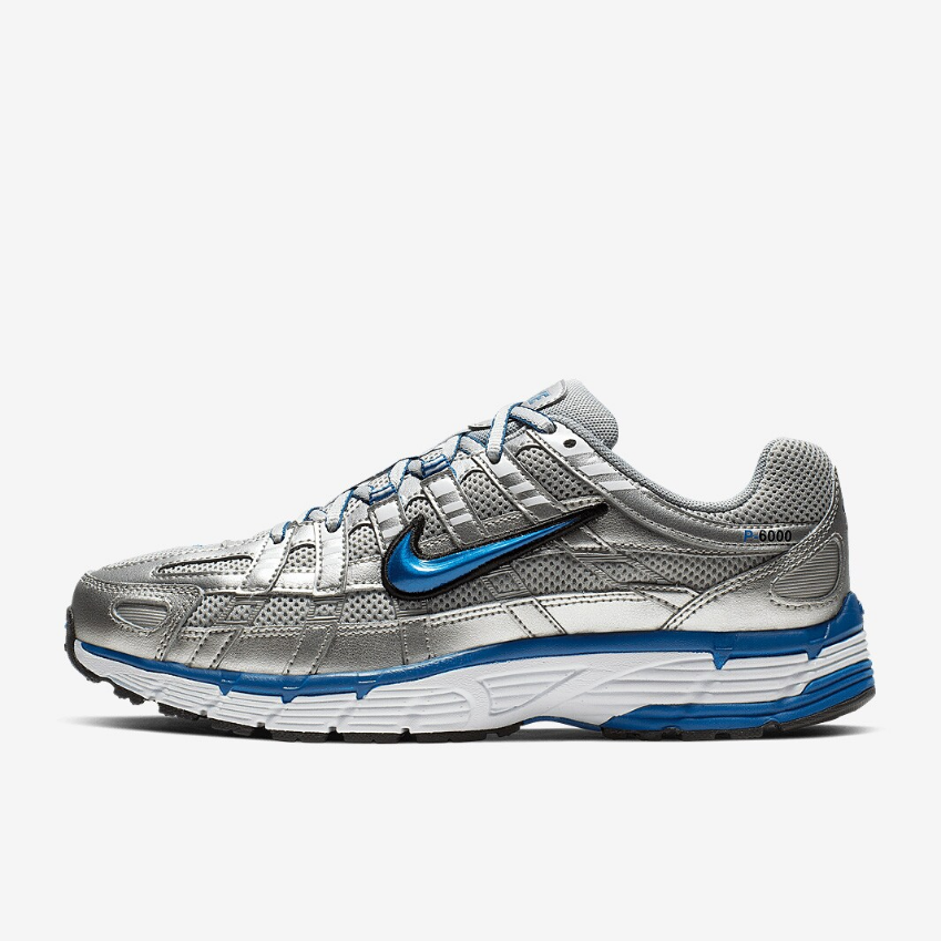 Nike Sportswear Womens P-6000Metallic Silver/Team Royal/White/Black