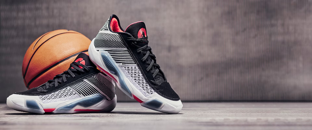 Air Jordan 38 LowWhite/Siren Red/Black