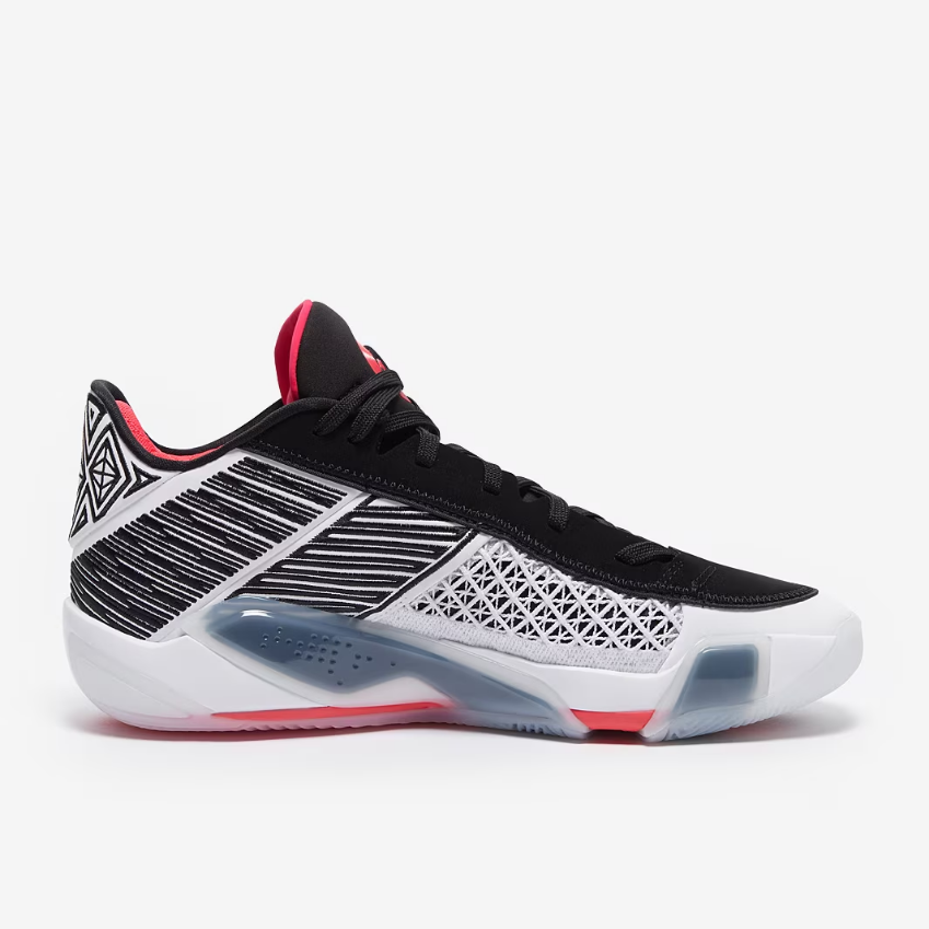 Air Jordan 38 LowWhite/Siren Red/Black