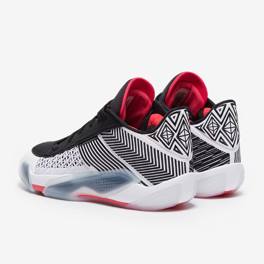 Air Jordan 38 LowWhite/Siren Red/Black