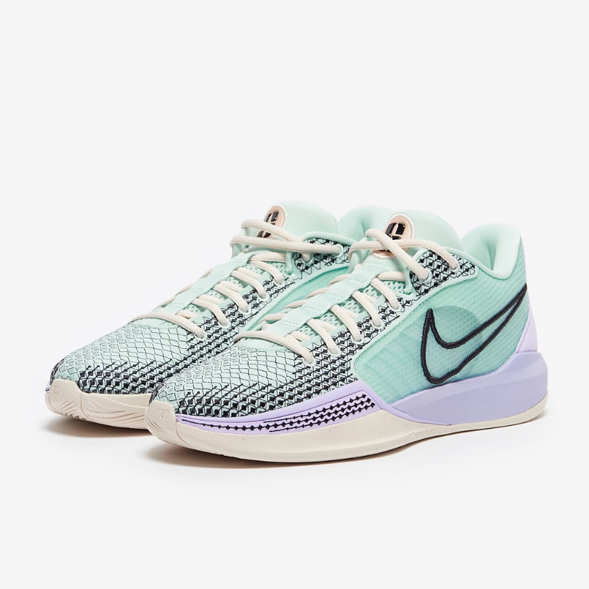 Nike Womens Sabrina 1Jade Ice/Black/Guava Ice/Lilac Bloom