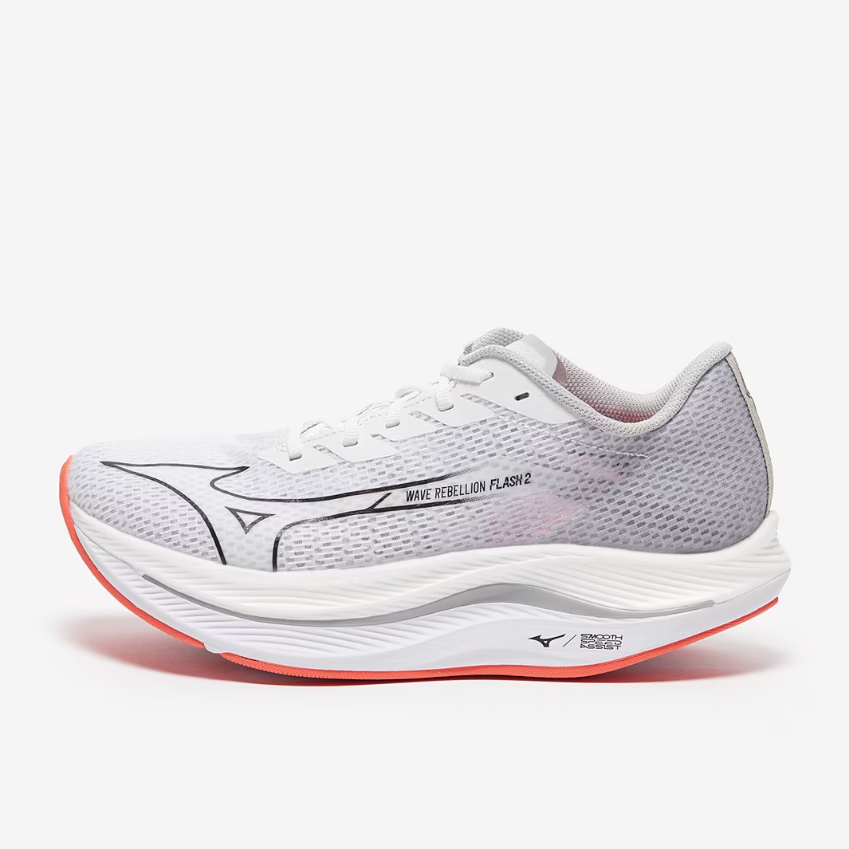 Mizuno Wave Rebellion Flash 2White/Black/Harbor Mist