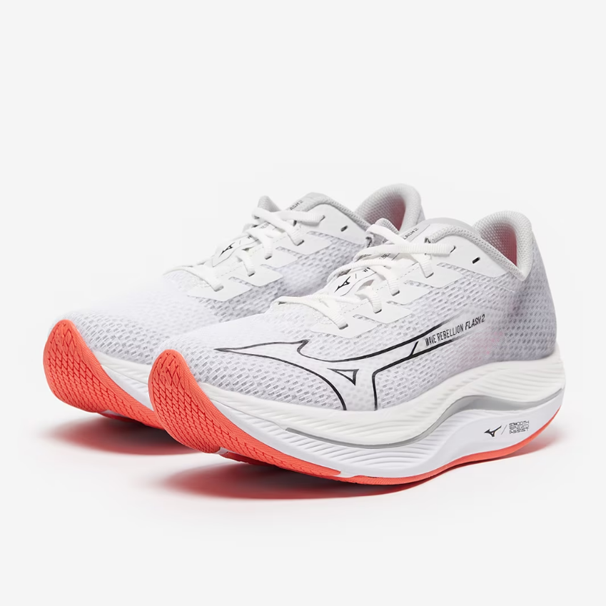 Mizuno Wave Rebellion Flash 2White/Black/Harbor Mist