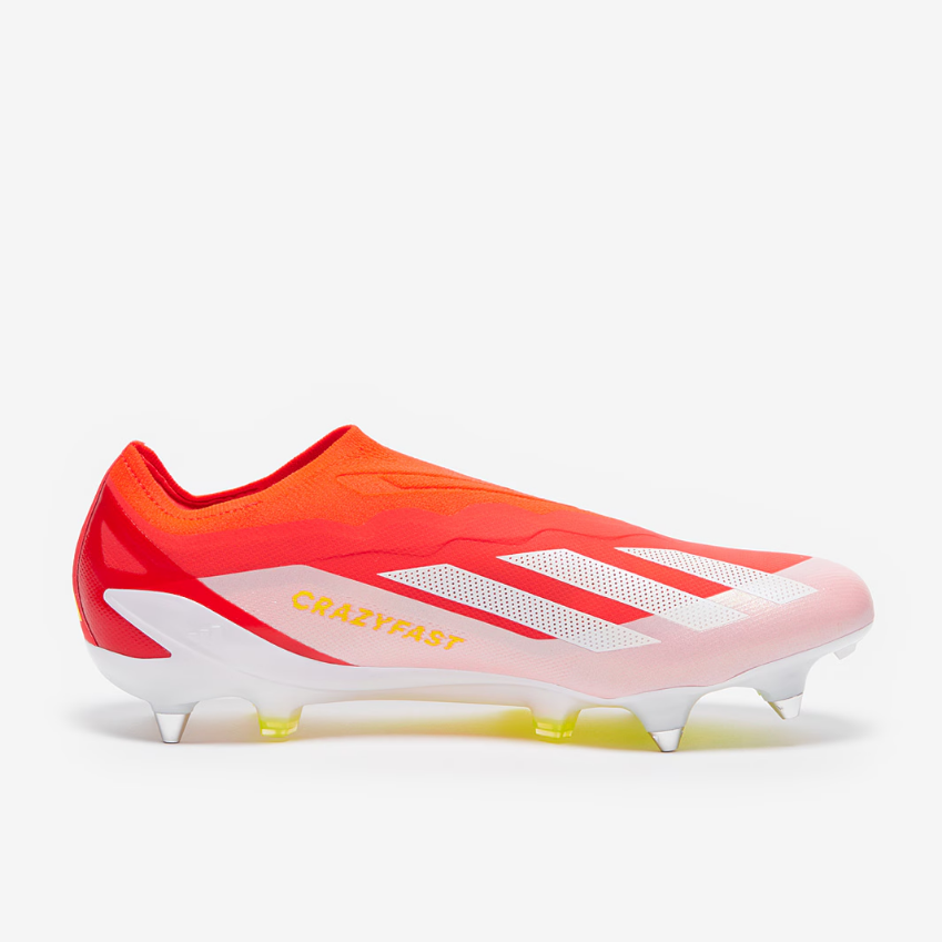 adidas X Crazyfast Elite Laceless SGSolar Red/White/Team Solar Yellow