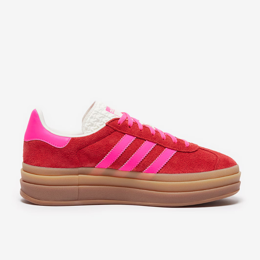 adidas Originals Womens Gazelle BoldCollegiate Red/Lucid Pink/Core White