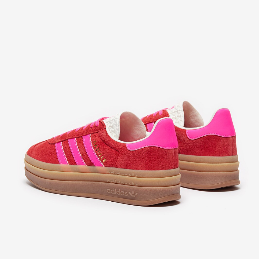 adidas Originals Womens Gazelle BoldCollegiate Red/Lucid Pink/Core White