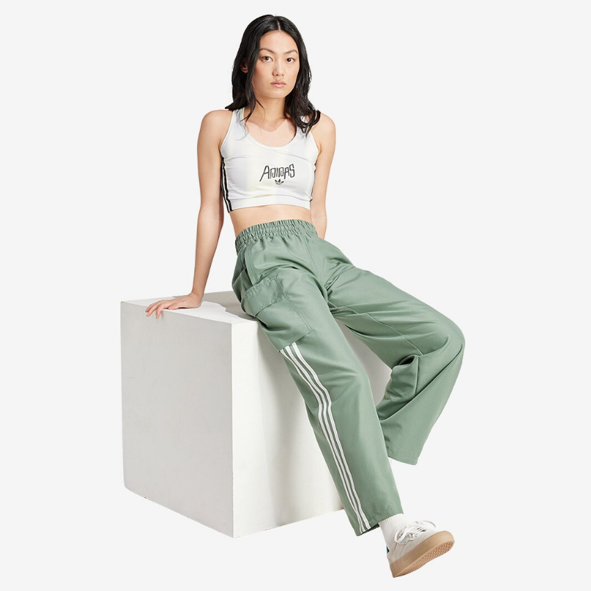 adidas Originals Womens 3-Stripes Cargo PantsTrace Green