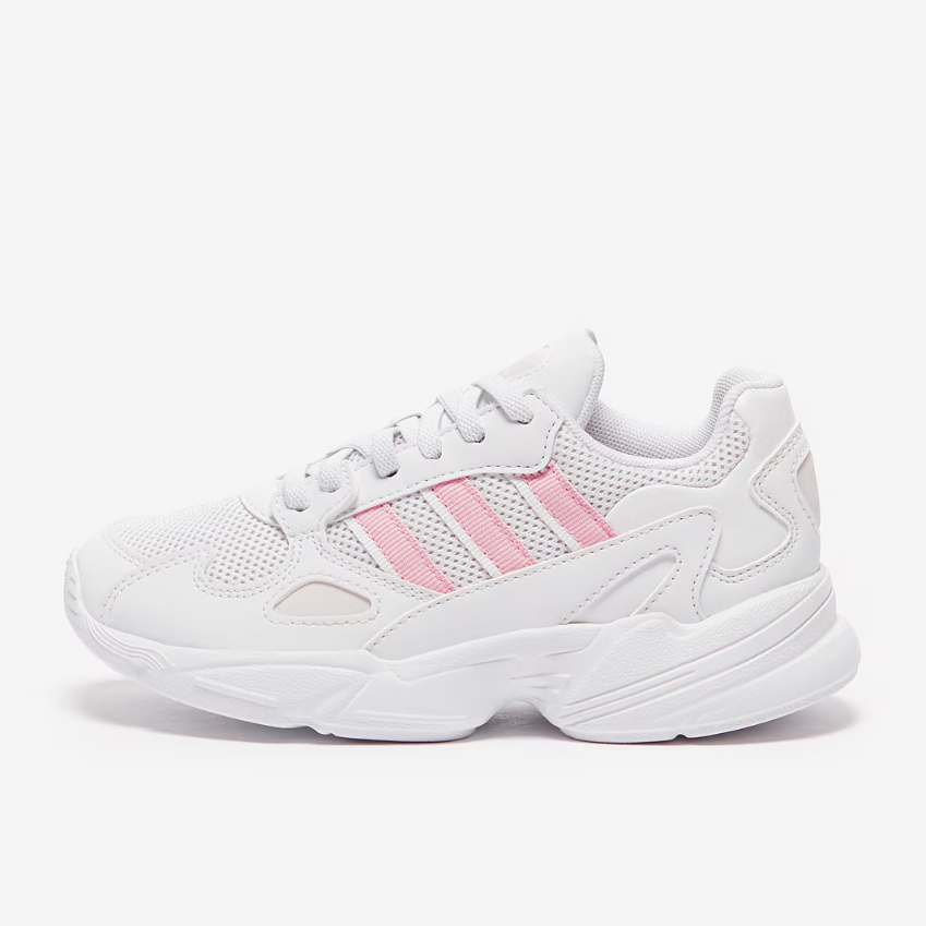 adidas Originals Younger Kids Falcon EL (PS)Ftw White/Clear Pink/Grey One