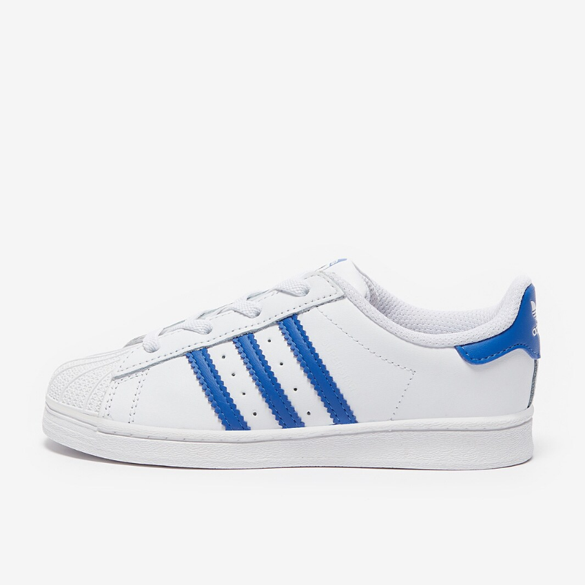 adidas Originals Toddler Superstar EL (TD)Ftw White/Blue