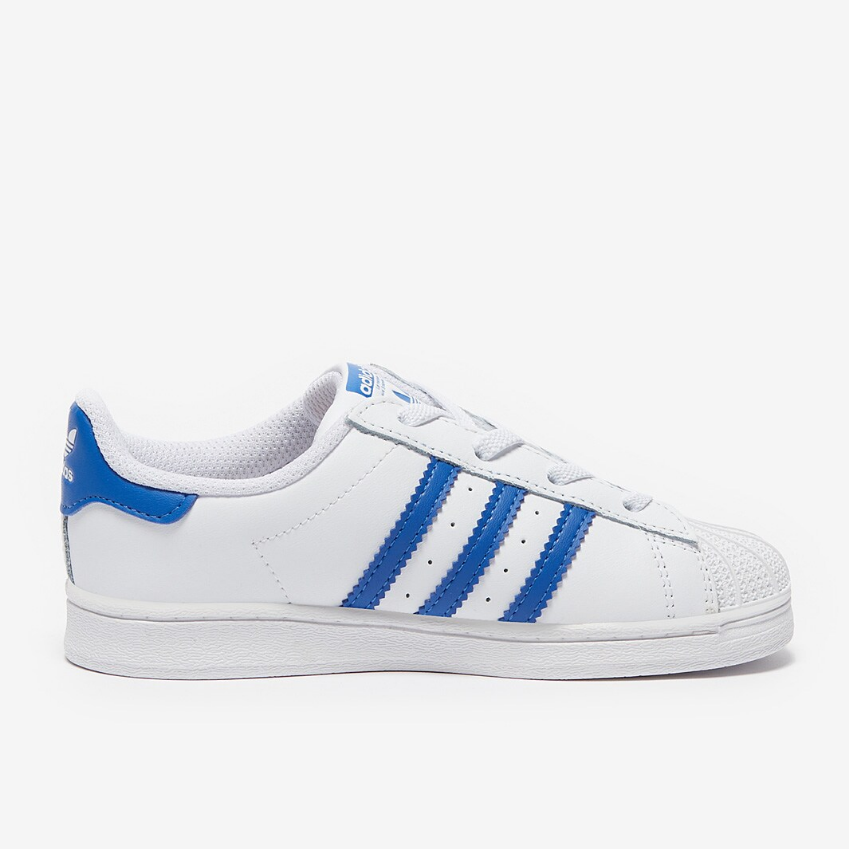 adidas Originals Toddler Superstar EL (TD)Ftw White/Blue