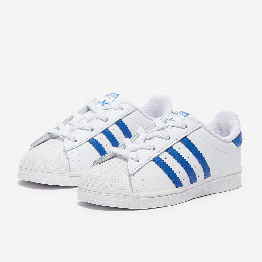 adidas Originals Toddler Superstar EL (TD)Ftw White/Blue