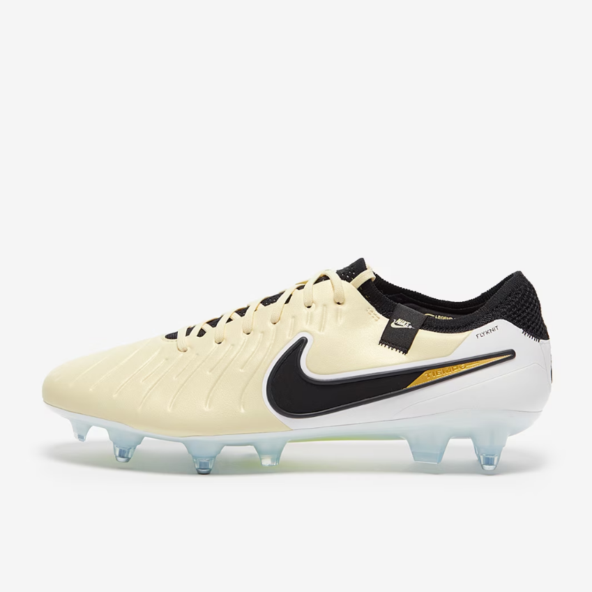 Nike Tiempo Legend X Elite SG-Pro Anti-ClogLemonade/Black/Metallic Gold Coin
