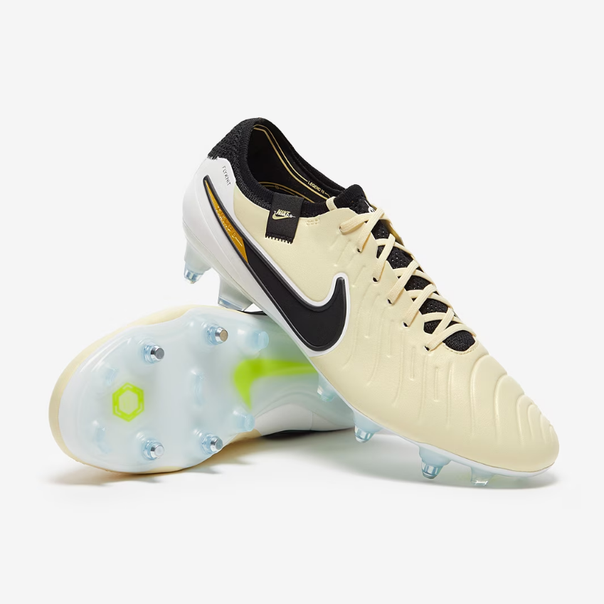 Nike Tiempo Legend X Elite SG-Pro Anti-ClogLemonade/Black/Metallic Gold Coin