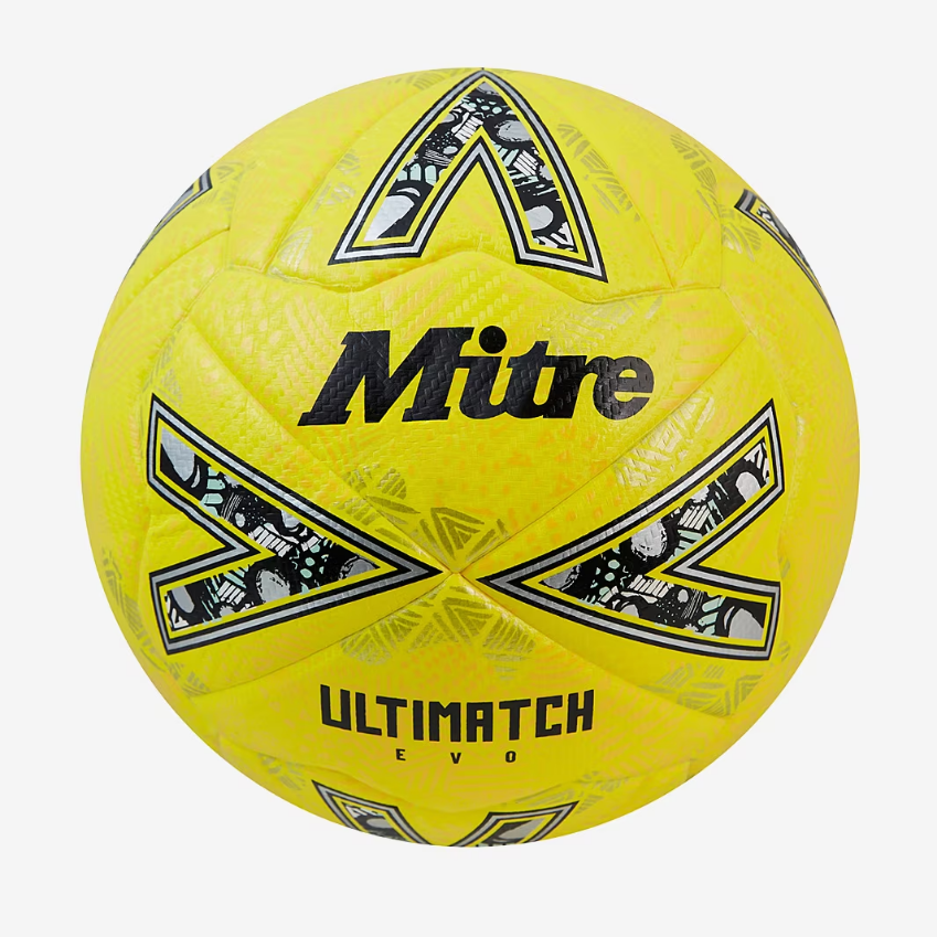 Mitre 24 Ultimatch EvoFluo Yellow/Floodlight Yellow/Gritty Gold