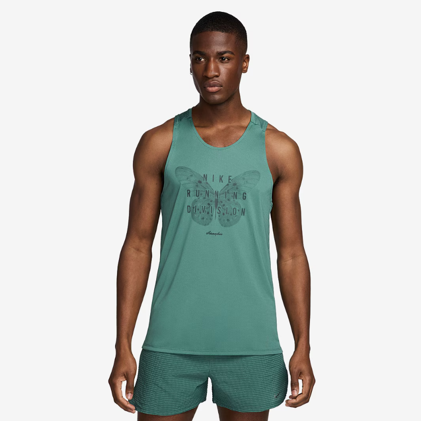 Nike Dri-FIT Rise 365 SingletBicoastal/Barely Green/Black