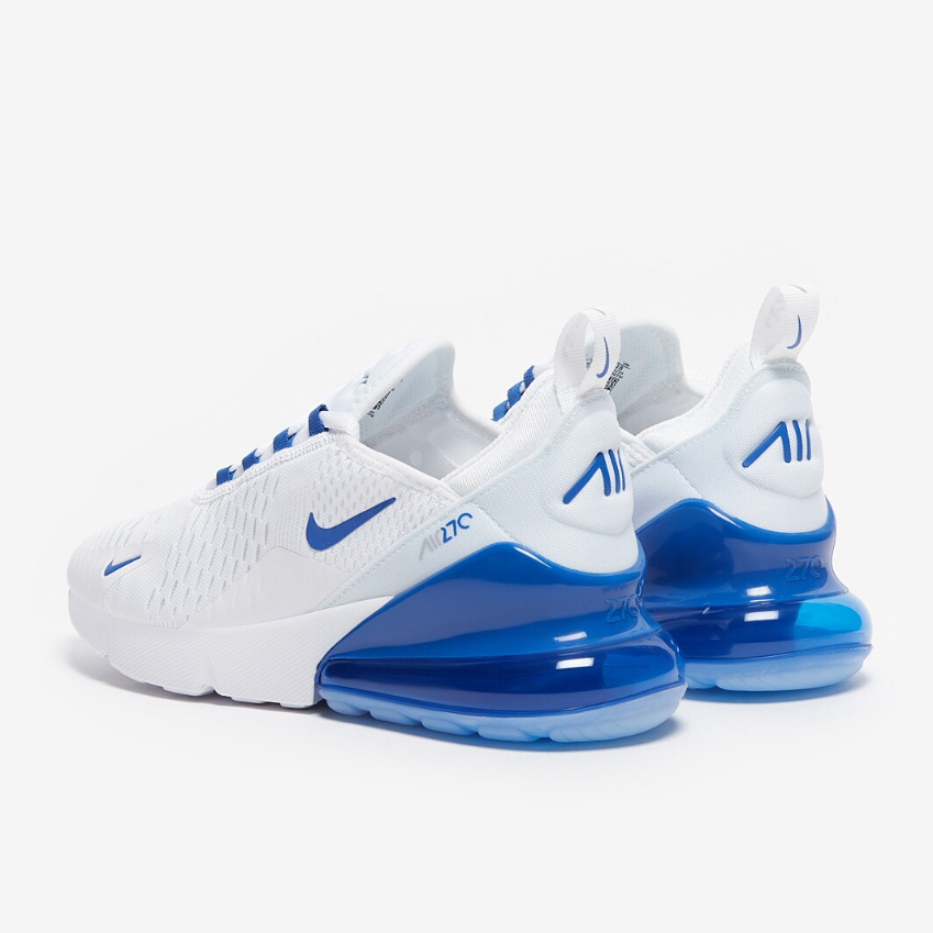 Nike Sportswear Older Kids Air Max 270 (GS)White/Game Royal/Wolf Grey