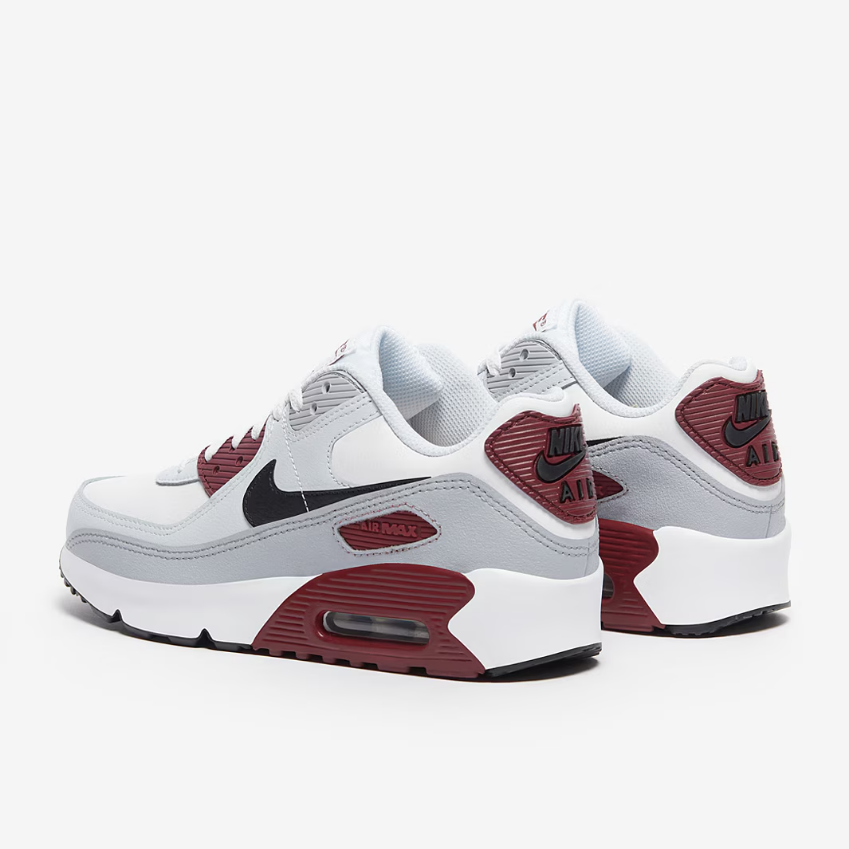 Nike Sportswear Older Kids Air Max 90 LTR (GS)White/Black/Dark Team Red/Pure Platinum