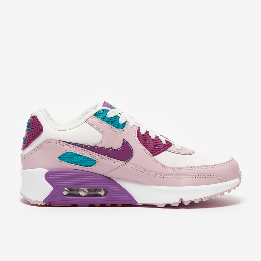 Nike Sportswear Older Kids Air Max 90 LTR (GS)Summit White/Viotech/Platinum Violet