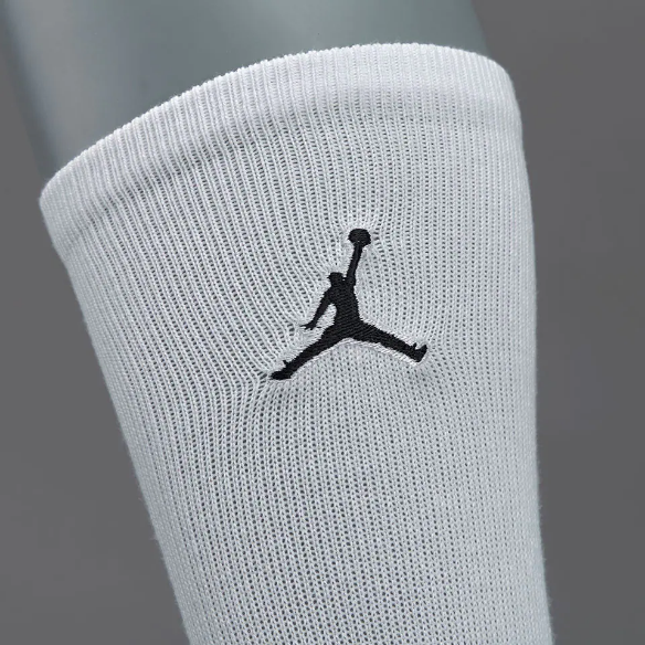 Jordan Flight Crew Socks - White