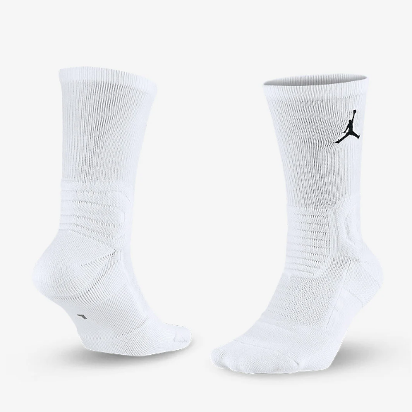 Jordan Flight Crew Socks - White