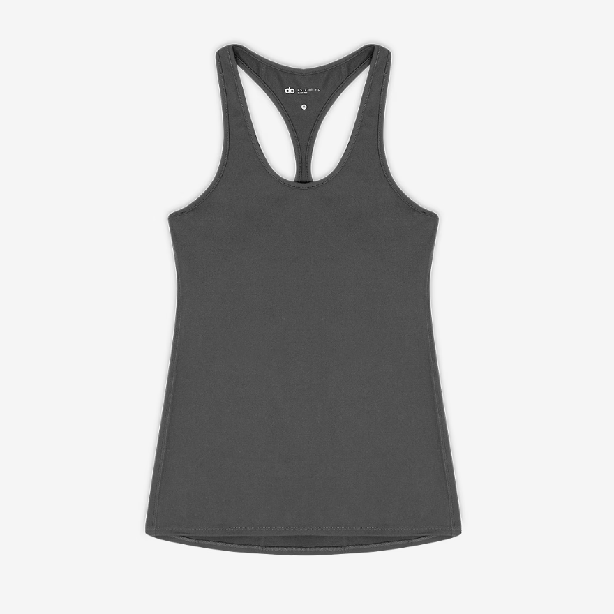 do Womens Cut Away Vest - Taupe